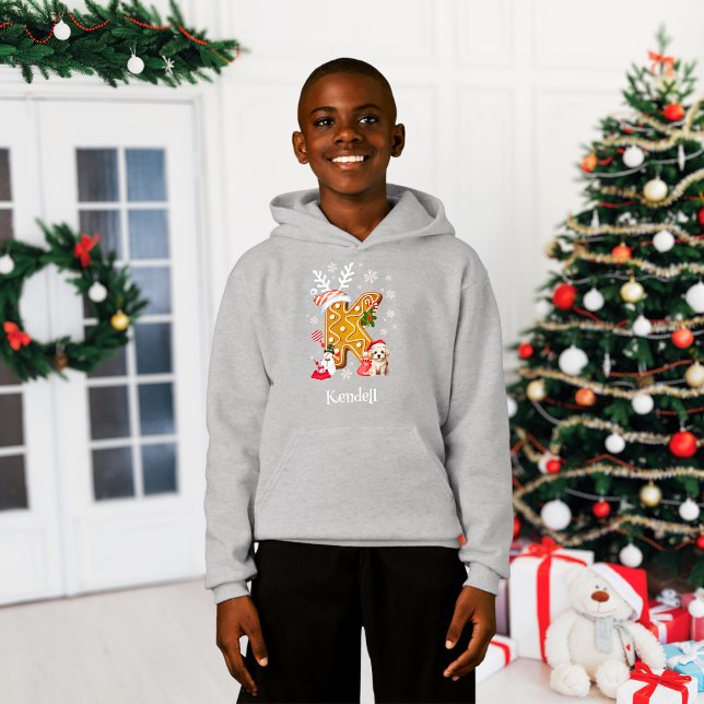 Christmas Santa Gingerbread Name Letter K Boy  (Creator Uploaded)