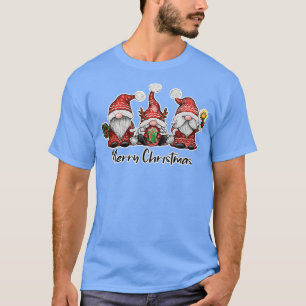 Christmas Santa Gnomes Png Merry T-Shirt