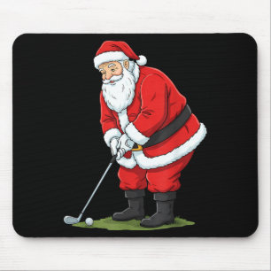 Christmas Santa Golf Golfer Xmas Funny Christmas G Mouse Mat