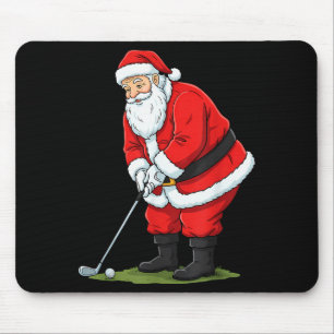 Christmas Santa Golf Golfer Xmas Funny Christmas G Mouse Mat