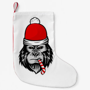 christmas santa gorilla small christmas stocking