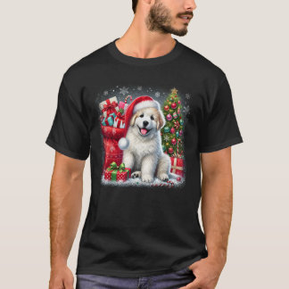 Christmas Santa Great Pyrenees Lovers  T-Shirt