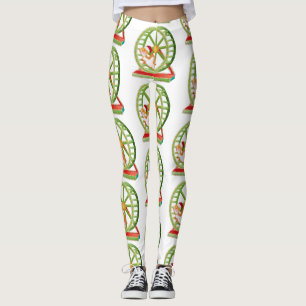 christmas santa hamster leggings