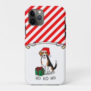 Christmas Santa Hat Beagle (tri colour 3) Dog Cute iPhone 11 Pro Case
