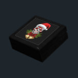 Christmas Santa Hat Day Of The Dead Sugar Skull Gift Box<br><div class="desc">Day of the Dead sugar skull meets cool Santa Claus with this trendy skull. Great design for celebrating in style this holiday party season. You will certainly stand out in a crowd.</div>