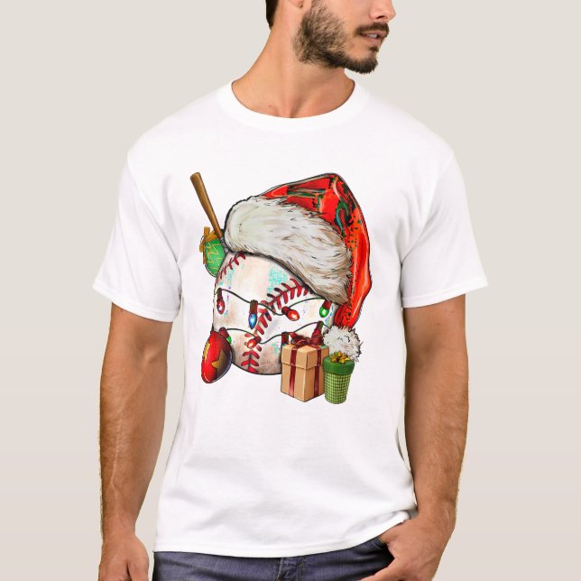 Christmas Santa Hat Funny Soft T-Shirt (Front)
