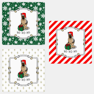 Christmas Santa Hat German Shepherd Dog Cute