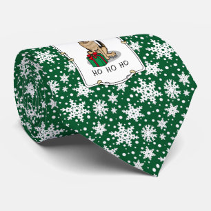 Christmas Santa Hat German Shepherd Dog Cute Tie