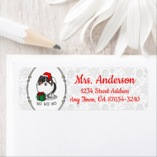 Christmas Santa Hat Pomeranian (tri-colour) Cute