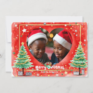 Christmas Santa Hat Sweethearts Invitation