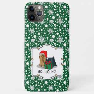 Christmas Santa Hat Yorkshire Terrier Yorkie Cute iPhone 11 Pro Max Case