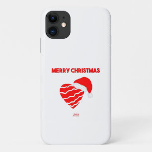 Christmas Santa Heart Apple iPhone 11 Case