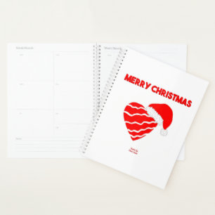 Christmas Santa Heart Standard Planner
