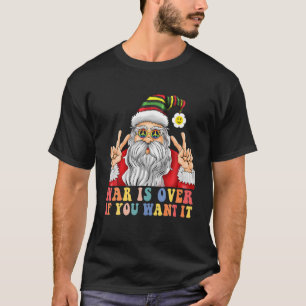 Christmas Santa Hippie Style Peace T-Shirt