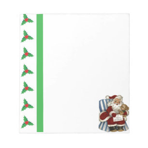 Christmas Santa Holiday Toy Peace Destiny Notepad