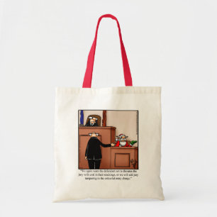 Christmas Santa Humour Tote Bag Gift