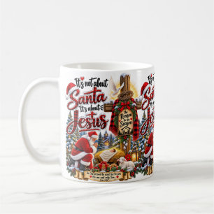 Christmas Santa Jesus Merry Christmas Mug