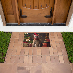 Christmas Santa Kangaroo,  Doormat