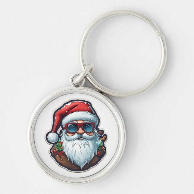 Christmas Santa Key Ring (Front)