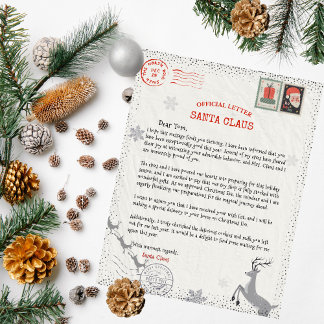 Christmas Santa Letter For Kids Cute And Funny