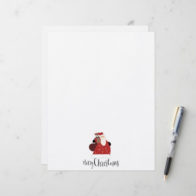 Christmas Santa Letterhead (Front/Back In Situ)