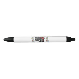 Christmas Santa Monster Truck Boys Kids Toddler Yo Black Ink Pen