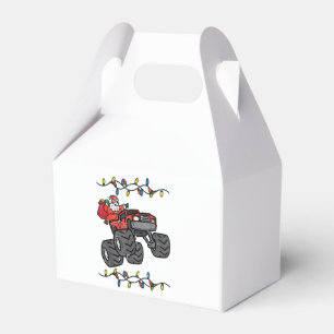 Christmas Santa Monster Truck Boys Kids Toddler Yo Favour Box