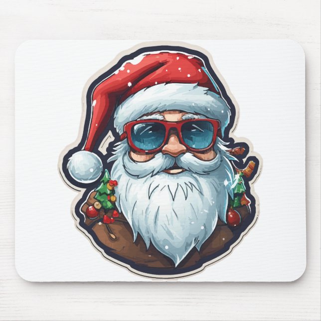 Christmas Santa Mouse Mat (Front)