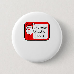 Christmas  Santa Name Badge Funny Good