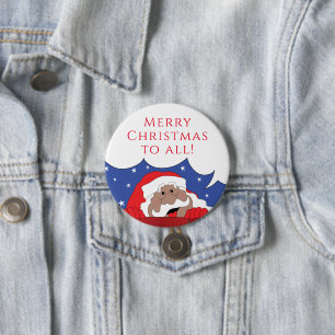 Christmas Santa of Colour Says 7.5 Cm Round Badge