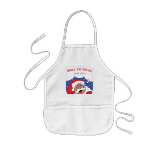 Christmas Santa of Colour Says Kids Apron