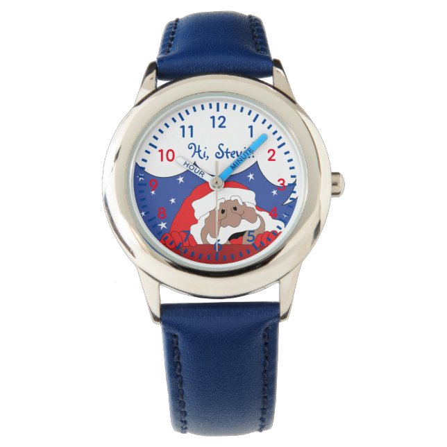 Christmas Santa of colour Says Watch (Front)