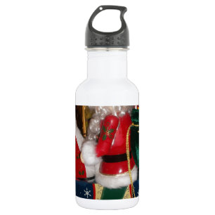Christmas Santa on a Horse with Snow Art Print 532 Ml Water Bottle