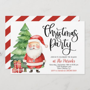 Christmas Santa Party Invitation