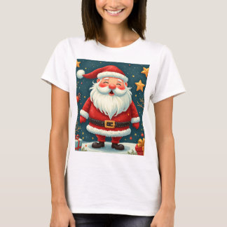 Christmas Santa Pattern T-Shirt