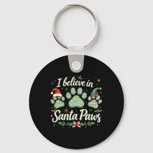 Christmas Santa Paw Men Woman Kids Girl Tee  Key Ring