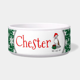 Christmas Santa Pit Bull (lt brindle white 3) Cute