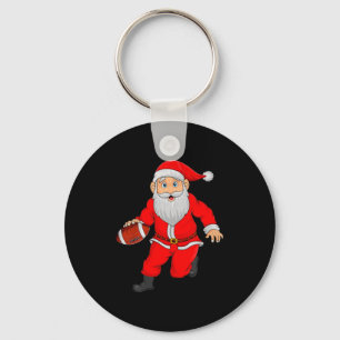 Christmas Santa Playing Football Xmas Funny Srts P Key Ring