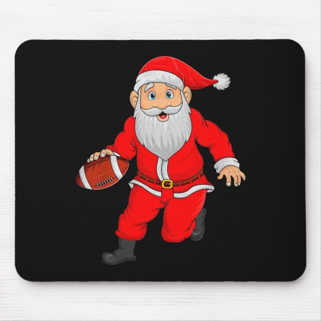 Christmas Santa Playing Football Xmas Funny Srts P Mouse Mat (Front)