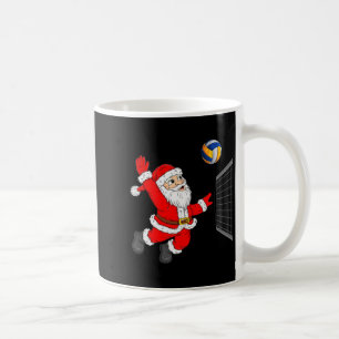 Christmas Santa Playing Volleyball Xmas Funny Srts Coffee Mug