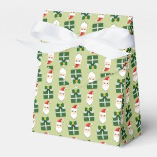 Christmas Santa Red Green Festive Favour Box