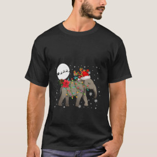 Christmas Santa Reindeer Elephant Matching Kids To T-Shirt