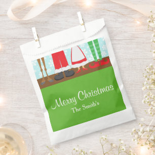 Christmas Santa Reindeer Feet Favour Bags