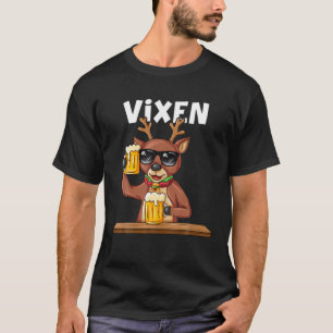 Christmas Santa Reindeer Vixen Xmas Group Costume T-Shirt