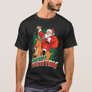 Christmas Santa Rendeer Gift Xmas Joke T-Shirt