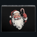 Christmas Santa Retro Gift Vintage Calendar<br><div class="desc">Christmas Santa Retro Gift Vintage</div>