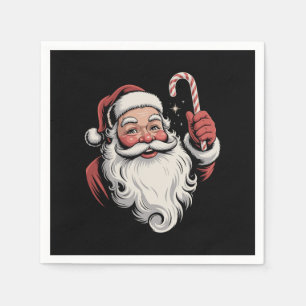 Christmas Santa Retro Gift Vintage Napkin
