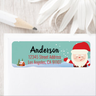 Christmas Santa Return Address Labels