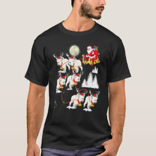 Christmas Santa Riding Poodle Dog Christmas T-Shirt