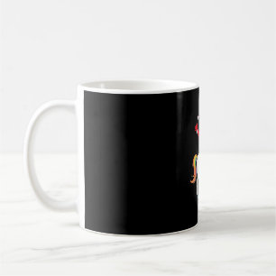 Christmas Santa Riding Unicorn Xmas Girls Women Ra Coffee Mug